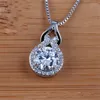 Chains RONGQING 6pcs/lot High Quality Zircon Gourd Pendant Necklace Women Engagement Gift For Bridesmaids