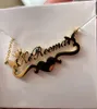 Halsketten mit Anhänger, individuell gestaltete Schmetterlings-Namenskette mit Herzband, Edelstahl-Kronen-Namensanhänger, bestes Geschenk, Schmuck für Frauen 231124