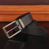 Belts High Quality White Pin Buckle Boy Men's Belt Designer Casual Leather Fashion Name