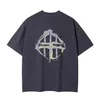 Designer Summer Men T Shirts Logo Letter broderad stjärna reflekterande runda nacke ren bomullsmän tee shorts ärm stor storlek 5xl