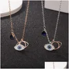 Pendant Necklaces Evil Eye Charm Necklace For Women Luck And Protect Jewelry Turkish Blue Pendant Necklaces Drop Delivery Jewelry Neck Dhuze