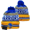 Fashion- Golden States''Warriors''Beanie Knitted Hats Sports Teams Baseball Football Basketball Beanies Caps Women& Men Pom Fashion Winter Top Caps Sport Knit Hats a3