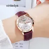 Luxury Watch New Korean Fashion Live Girl Watch Student Dubbel kalender Rhinestone Belt Quartz Women