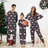Family Matching Outfits Merry Christmas Elk Print Family Christmas Pajamas Set Parent-Child Matching Outfits Casual Sleepwear Xmas Gift Year Clothes 231123
