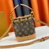 Torka górna torba damska mini torebka torebka z wytłoczeniem torby kubełkowej męska designer crossbody skórzane torby na ramię