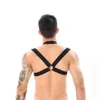 Men Sexy Harness Body Shoulder Chest Bandage Belt Halter Erotic Straps O Ring See Through Mesh Top Fetish Costumes Gay Lingerie