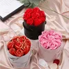 Couronnes De Fleurs Décoratives 8 / 32Pcs Cadeaux Saint Valentin Savon Rose Boîte Artificielle Bouquet De Mariée Décorations De Fête De Mariage Anniversaire Pres