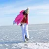 Лыжные штаны, зимние белые снежные комбинезоны, водонепроницаемые штаны для сноуборда, регулируемые уличные сноубордические штаны для женщин