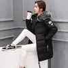 Women's Down Parkas Uhytgf 2023 Winter Women Cold Coat Midlength Hooded Padded Jacket Big Fur Collar Warmath Ladies Outwear 231123