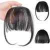 Frange 2 pièces faux Air frange outils de coiffure pince à cheveux Extensions de cheveux cheveux synthétiques fausse frange pince naturelle en frange 231123