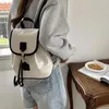 Schulbeutel Frauen Rucksack PU Leder Rucksack für Frauen 2023 kleine Mode koreanische Dudelsackdesignerin weibliche Rucksäcke Clamshell lässig