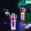 Lighters Nowe oświetlenie przygodowe na świeżym powietrzu Electronic Arc papieros zapalniczka Latarka USB ładowalne dymy dymowe