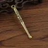 8 Styles Wax dabber tools atomizer tank metal 70mm jar smoking gold mini dab tool stick spoon ear pick for dry herb titanium nail vape 12 LL