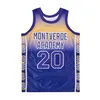 Basket della maglia della Montverde Academy Montverde Academy del liceo Ben Simmons 20 Tamma di marmo Color Purple Moive Hiphop College Stirt Pullover Cucite UNIVERSITY SCHIT