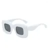 Sunglasses Square For Women Unique Candy Color Sexy Lip Yellow Blue Gradient Sun Glasses Men Hip Hop Shades