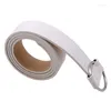 Belts Female Casual Round Buckle Wide For Women Dress Jeans Belt Woman Ladies Faux Leather StrapsBelts