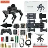 Yahboom 12dof Metal Robot Dog Bionic Dogzilla مع وحدة صوت Camear Lidar للتوت PI 4B PORGENT ROS2 PYTHON