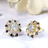 Stud Earrings Luxury Designer 2ct Moissanite With Certificate Yellow Gold Jewelry For Women Pass Diamnd Trenging Gift