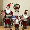 Christmas Toy Supplies Big Santa Claus Doll Merry Christmas Decorations for Home Children's Year Toy Gift Navidad Natal Decor Party Supplies 231124