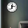 Relógios de parede Monty Python inspirado bobo caminhada relógio criativo silencioso mudo arte para casa sala de estar decor220x