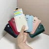 Posiadacze kart wielokardzień Slots Uchwyt PU mini portfel dla kobiet laminowane ukryte etui wycofane