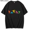 T-shirt da donna K-keith H-haring Abbigliamento T-shirt Anime Manga Tshirt 100% cotone Kawaii Cartoon Tee-shirt T-shirt carine per uomo/donna Camicia