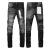 Herrenjeans Purple-brand Jeans Mode Herren Cooler Stil Luxus Designer Denim Hose Distressed Ripped Biker Schwarz Blau Jean Slim Fit Motorrad Eur SizeEOQD