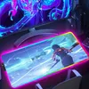 Mouse Pads Wrist Rests Rgb Mouse Pad Pc Accessories FFortnite Cute Mousepad Anime Gaming Backlight Large Gamer Xxl Extended Desk Protector Backlit Mat J230422