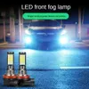 New Car Led Fog Lamp with Flashing Red Green Pink Blue Super Bright H3 H8 H11 9006 9005 H7 Modified 3030 Three-Color Fog Lamp Bulb