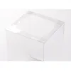 Подарки коробки коробка торт прозрачная акриловая упаковка пекарня пончики десерт макаронные контейнеры контейнеры хранение кубики выпечки кубики прозрачные