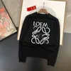 Erkek Hoodies Sweatshirts Designer Luxury Loes Klasik Sonbahar Spor Süveteri Gençlik Erkekler Baskı Mektubu Gevşek Yuvarlak Üst Moda HDWZ
