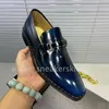 Mens Loafers Party Shoes for Men Wedding Shoes Italian Brand Leather Dress Shoes Men Formal Sepatu Slip On Moccasins Storlek 38-45