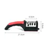 Other Knife Accessories Kitchen 4-Segment Sharpener Household Multi-Functional Hand-Held Four-Purpose Black Sharpening Stone