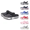 Kids Clog Summer Holes Sandals Boys Girls Pink Blue Black White Designer Cross Charms Slides Classic Flat Sandal Slippers Shoes