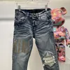 SS23 DW5377 Erkek Kot Sıska İnce Uygun Yıkanmış Kaplama Malzemesi Lüks Denim Elastik Motosiklet Erkekleri Orijinal En İyi Tasarımcı SZ30-40