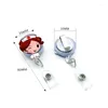 Brooches Plastic Badge Holder Cartoon Name Tag Card Pull Reels Retractable Doctors ID Lanyard