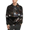 Men's Hoodies Polynesia Men Printed Hoodie Samoa Tribal Style 2024 Customized Pacific Islands