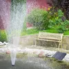 Decorazioni da giardino 1-6 pezzi 5 W Fontana solare Pompa d'acqua alimentata con 6 ugelli per Stagno all'aperto Acquario Serbatoio Bagno per uccelli