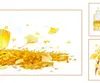 Hediye sargısı 10m şaşırtıcı altın kayısı çiçeği kristal evcil hayvan washi kasetler zanaat malzemeleri diy scrapbooking kartı yapmak dekoratif plan çıkartma