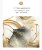Väggklockor kinesisk stil mode metall klocka hem vardagsrum ginkgo blad kreativ stum dekoration atmosfärisk klocka