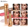 Hellokiss Multifunktionell Makeup Penna Flytande Blush Highlighter Penna Pärlemorskimrande Fin blixt Naturligt ljusare ansikte