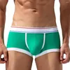 Unterhosen Herren Baumwolle Sexy Atmungsaktive Nahtlose U-Pouch Unterwäsche Boxer Briefs Shorts Dessous Weiche M-2XL Solide Bequeme Männliche