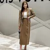 Casual Dresses Q-W Adies Japanese Streetwearrsvppap Officials Store Two-Piece Set 2023 Autumn Korean Style Elegant Small Suit Fashion Sl