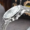 AP Mens 여성 작업 자동 데이트 남성 시계 럭셔리 패션 남성 Full Steel Band Watch Quartz Movement Clock Gold Silver Leisure Wristwatches