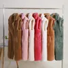 Women's Fur Faux Fur Long Teddy Bear Gilet Fur Vest Coat Women Winter Warm Oversized Sleeveless Faux Fur Jacket Waistcoat Fur Lined Coat Outwear Lady 231123