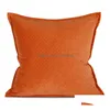 Coussin/Oreiller décoratif Oreiller Bref Pure Gris Orange Vert Noir Coussin décoratif/Almofadas Case 30X50 45 50 55 60 Solid Er Dhanz