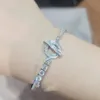 H Bracelet pour femme designer couple pour homme diamant argent 925 T0P compteur le plus élevé Advanced Materials taille européenne cristal mode luxe cadeau d'anniversaire 004
