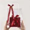 Emballage cadeau Transparent en plastique boîte de bonbons de mariage sac à main petit pour les fournitures de fiançailles ZC525