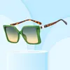 Okulary przeciwsłoneczne modne akcesoria Square Butterfly duże płaskie szklanki luksusowe anty-ultrafiolet uv400 swobodny dla dorosłych