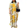 Ethnic Clothing Elegant African Maxi Dresses for Women 2023 Plus Size Print Kaftan Muslim Evening Party Long Dress Summer Africa 230424